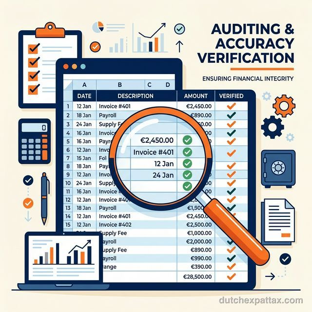 Illustration of auditing and accuracy verification