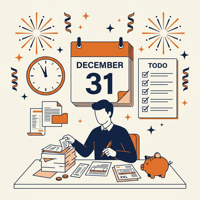 Illustration of year-end tax planning calendar